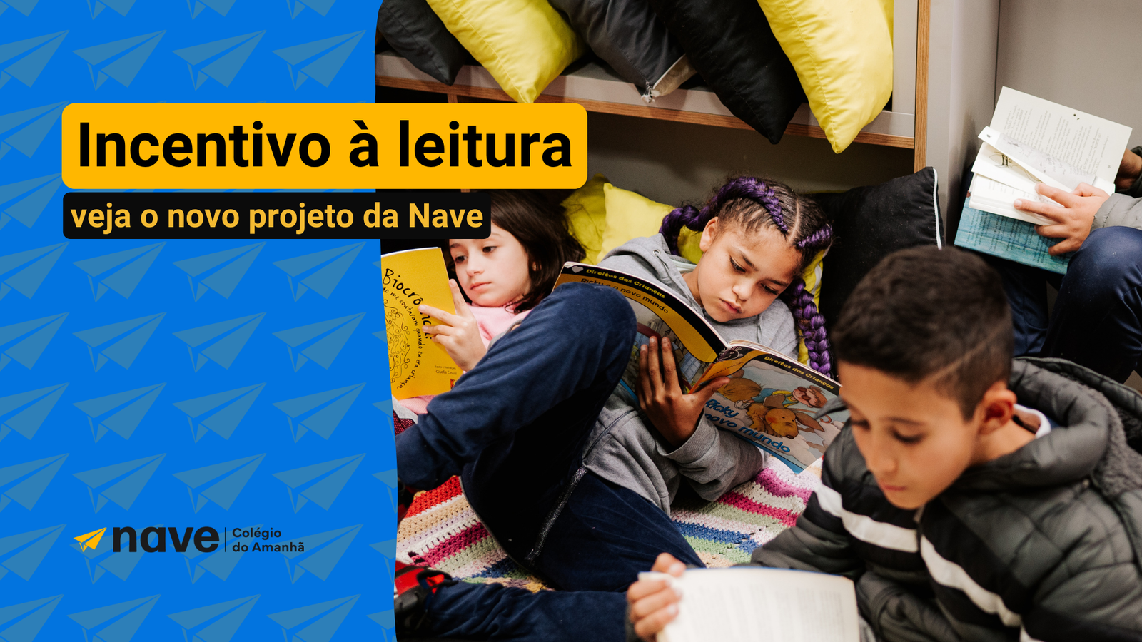 Veja o projeto de incentivo à leitura na Nave