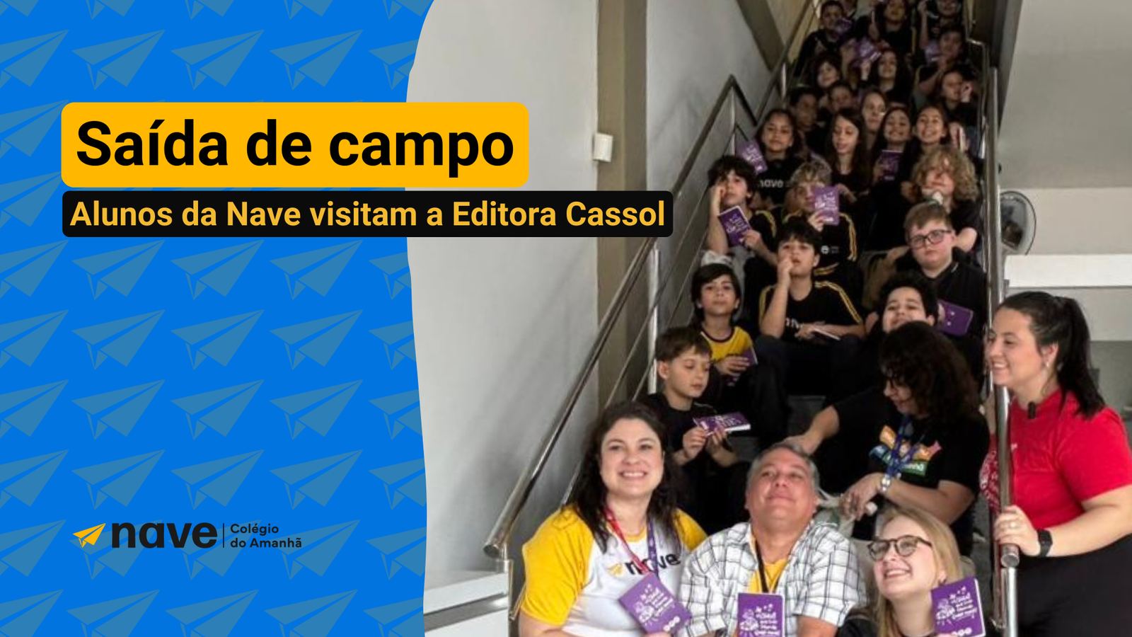Alunos da nave conhecem a editora Cassol