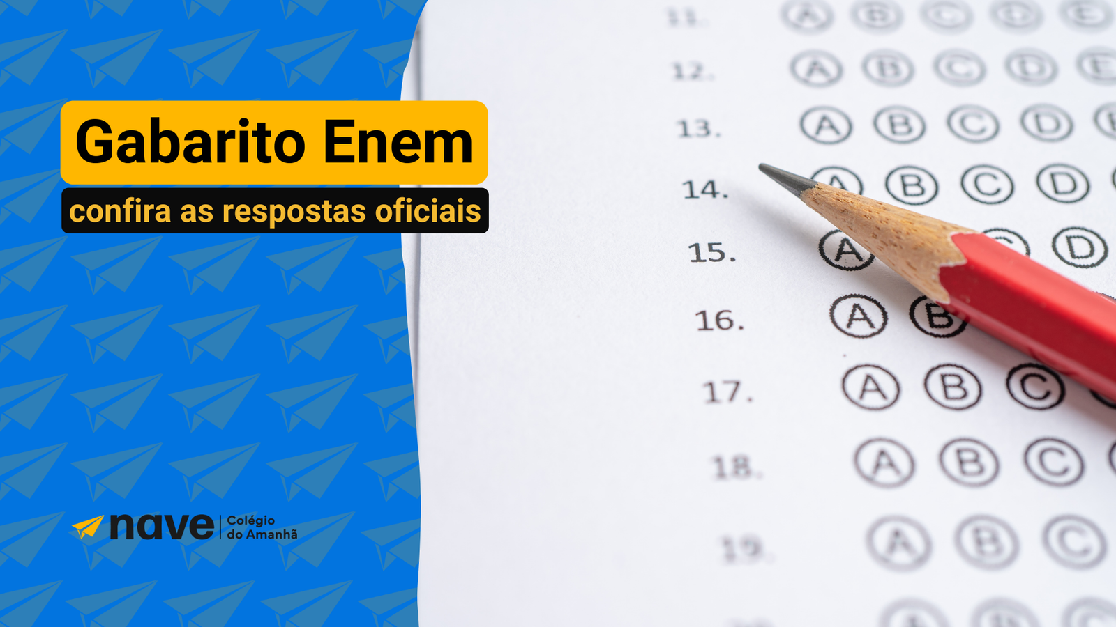 Gabarito Enem 2025 na Nave